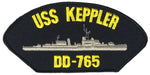 USS KEPPLER DD-765 SHIP PATCH - GREAT COLOR - Veteran Owned Business - HATNPATCH