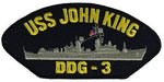 USS JOHN KING DDG-3 PATCH - HATNPATCH