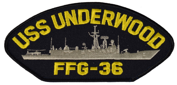 USS UNDERWOOD FFG-36 SHIP PATCH - GREAT COLOR - Veteran Owned Business - HATNPATCH