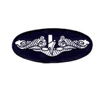 USN NAVY SILVER SUBMARINE SERVICE DOLPHINS PATCH ENLISTED SUBMARINER - HATNPATCH