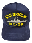 USS Gridley DLG-21/CG-21 Ship HAT - Navy Blue - Veteran Owned Business - HATNPATCH