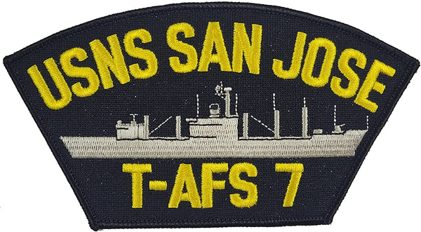 USNS SAN Jose T-AFS 7 Patch - Great Color - Veteran Family-Owned Business - HATNPATCH