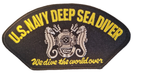 U.S. Navy DEEP SEA Diver – We Dive The World Over Ship Patch - Great Color - Veteran Owned Business - HATNPATCH