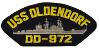 USS OLDENDORF DD-972 SHIP PATCH - GREAT COLOR - Veteran Owned Business - HATNPATCH