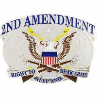 2ND AMENDMENT - Cast Belt Buckle - HATNPATCH