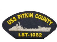 USS Pitkin County LST-1082 Ship Patch - Great Color - Veteran Owned Business - HATNPATCH