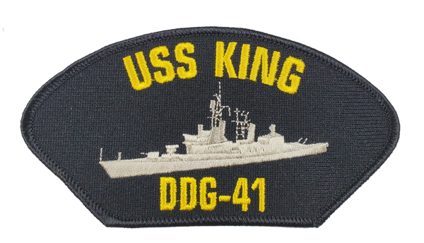 USS KING DDG-41 Ship Patch - Great Color - Veteran Owned Business - HATNPATCH