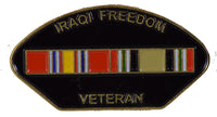 Iraqi Freedom Veteran Ribbons Hat Pin - HATNPATCH