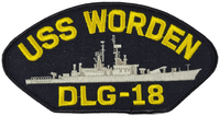 USS Worden DLG-18/CG-18 Ship Patch - Great Color - Veteran Owned Business - HATNPATCH