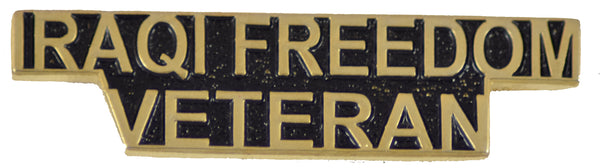 Iraqi Freedom Vet Script Pin - HATNPATCH