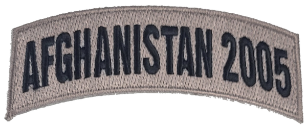 Afghanistan 2005 TAB Desert ACU TAN Rocker Patch - Veteran Family-Owned Business. - HATNPATCH