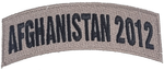 Afghanistan 2012 TAB Desert ACU TAN Rocker Patch - Veteran Family-Owned Business. - HATNPATCH