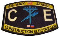 U.S. NAVY SEABEE CONSTRUCTION ELECTRICIAN CE PATCH - HATNPATCH