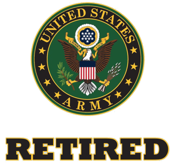 U.S. Army Retired Round Decal - HATNPATCH