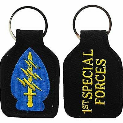 US ARMY 1ST FIRST SPECIAL FORCES SF GROUP KEY CHAIN VETERAN SOLDIER - HATNPATCH