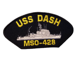 USS Dash MSO-428 Ship Patch - Great Color - Veteran Owned Business - HATNPATCH