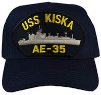 USS KISKA AE-35 Ship HAT - Navy Blue - Veteran Owned Business - HATNPATCH