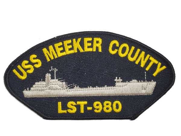 USS Meeker County LST-980 Ship Patch - Great Color - Veteran Owned Business - HATNPATCH