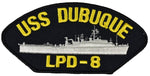 USS DUBUQUE LPD-8 SHIP PATCH - GREAT COLOR - HATNPATCH