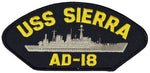 USS SIERRA AD-18 SHIP PATCH - GREAT COLOR - Veteran Owned Business - HATNPATCH