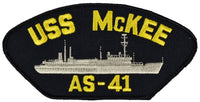 USS MCKEE AS-41 PATCH - Multi-colored - Veteran Owned Business - HATNPATCH