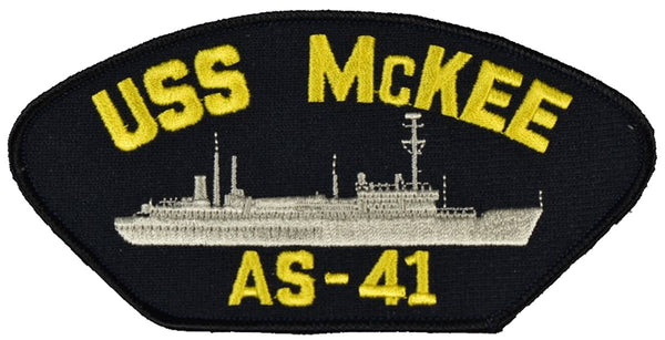USS MCKEE AS-41 PATCH - Multi-colored - Veteran Owned Business - HATNPATCH