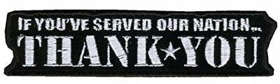 IF YOU'VE SERVED OUR NATION THANK YOU PATCH GRATEFUL NATION MILITARY SERVICE - HATNPATCH