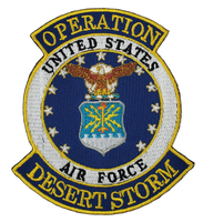 UNITED STATES AIR FORCE OPERATION DESERT STORM PATCH - Bright Colors - Veteran Owned Business. - HATNPATCH