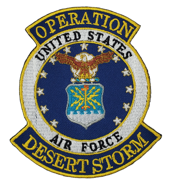 UNITED STATES AIR FORCE OPERATION DESERT STORM PATCH - Bright Colors - Veteran Owned Business. - HATNPATCH