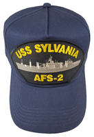 USS Sylvania AFS-2 Ship HAT. Navy Blue. Veteran Family-Owned Business - HATNPATCH