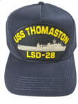 USS Thomaston LSD-28 Ship HAT - Navy Blue - Veteran Owned Business - HATNPATCH