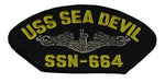 USS SEA DEVIL SSN-664 Silver Dolphin PATCH - HATNPATCH