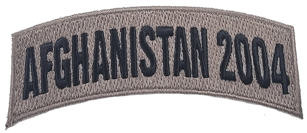 Afghanistan 2004 TAB Desert ACU TAN Rocker Patch - Veteran Family-Owned Business. - HATNPATCH