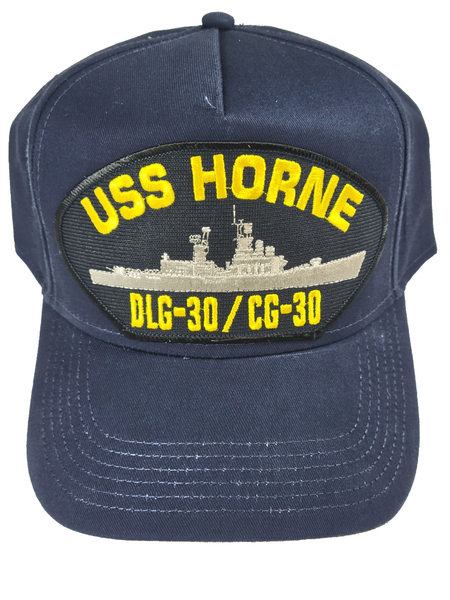 USS Horne DLG-30/CG-30 Ship HAT - Navy Blue - Veteran Owned Business - HATNPATCH