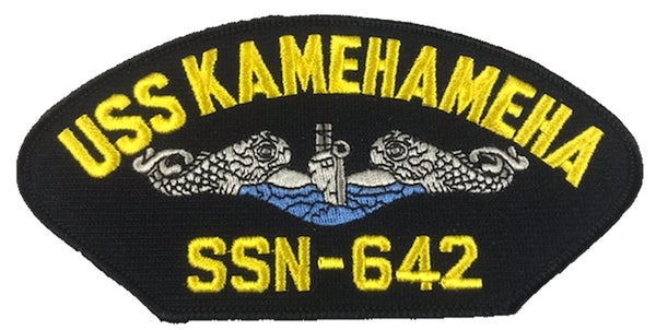 USS Kamehameha SSN-642 Ship Patch - Great Color - Veteran Owned Business - HATNPATCH