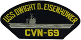 USS DWIGHT D. EISENHOWER CVN-69 PATCH - HATNPATCH