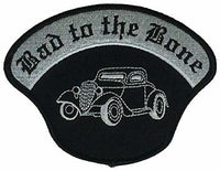 BAD TO THE BONE W/ HOT ROD PATCH CLASSIC CAR ENTHUSIAST REBEL - HATNPATCH