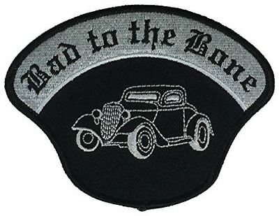BAD TO THE BONE W/ HOT ROD PATCH CLASSIC CAR ENTHUSIAST REBEL - HATNPATCH