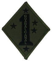 USMC 1ST FIRST MARINE DIVISION MARDIV GUADALCANAL PATCH OD OLIVE DRAB GREEN - HATNPATCH