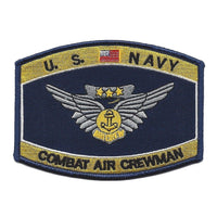 USN NAVY COMBAT AIR CREWMAN BADGE RATING PATCH VETERAN SAILOR RETIRED - HATNPATCH