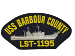 USS Barbour County LST-1195 Ship Patch - Great Color - Veteran Owned Business - HATNPATCH