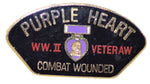 WWII PURPLE HEART COMBAT WOUNDED HAT PIN - HATNPATCH