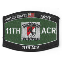 US ARMY 11TH ACR ARMORED CAVALRY REGIMENT BLACKHORSE VETERAN PATCH OPFOR IRWIN - HATNPATCH