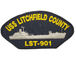 USS Litchfield County LST-901 Ship Patch - Great Color - Veteran Owned Business - HATNPATCH