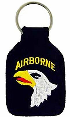 US ARMY 101ST AIRBORNE DIVISION SCREAMING EAGLES KEY CHAIN VETERAN FORT CAMPBELL - HATNPATCH