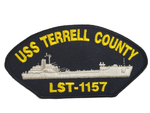 USS Terrell County LST-1157 Ship Patch - Great Color - Veteran Owned Business - HATNPATCH