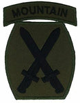 10th Mountain Division OD Subd Army Patch - HATNPATCH