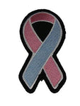 PINK AND BLUE RIBBON FOR SIDS AWARENESS PATCH - HATNPATCH