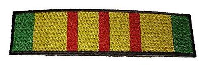 VIETNAM SERVICE RIBBON PATCH GREEN GOLD RED CAMPAIGN SOUTH EAST ASIA VETERAN - HATNPATCH