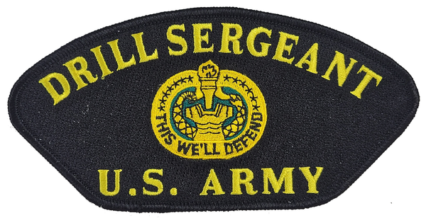 US Army Drill Sergeant Patch. This We'll Defend Patch - Great Color - Veteran Family-Owned Business - HATNPATCH
